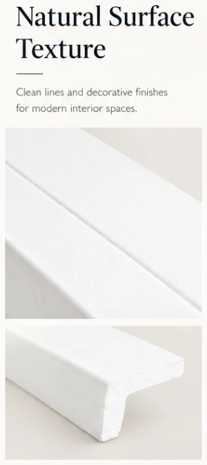 Modern PS Skirting Board Clean Edges Easy Installation factory