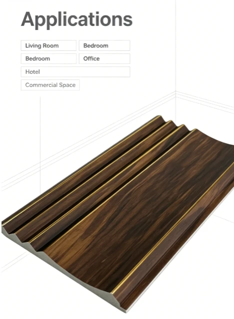 Wood Grain Lightweight PS Wall Panels factory